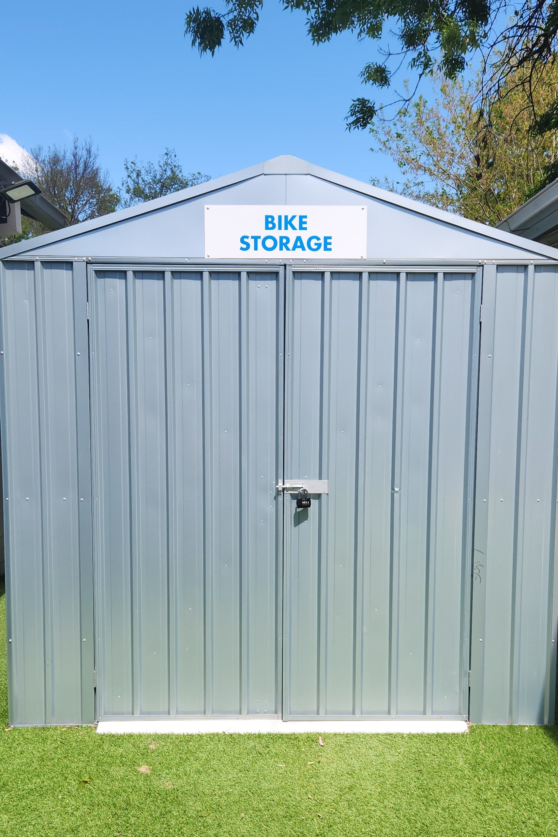 Secured Bike Storage Shed